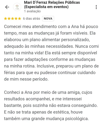 Depoimento de paciente do Método AD