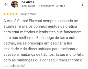 Depoimento de paciente do Método AD